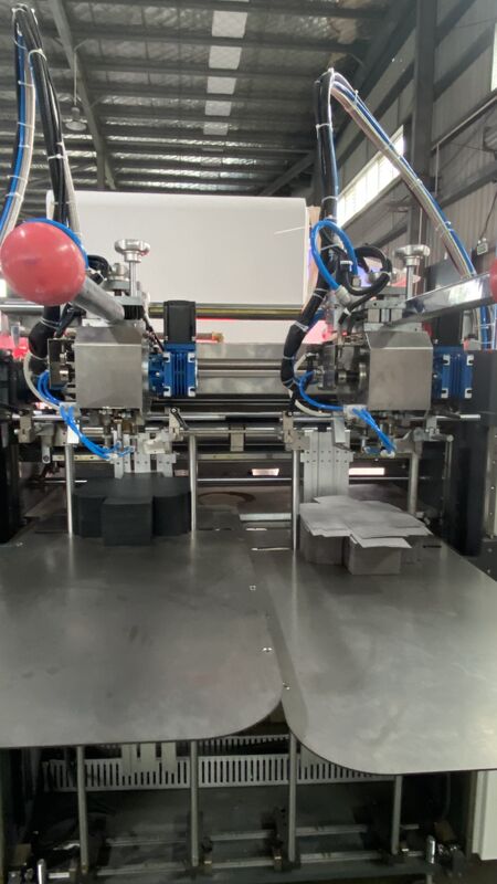 Double Feeding Double Forming Rigid Box Making Machine Fast Speed High Precision Full Servo Control