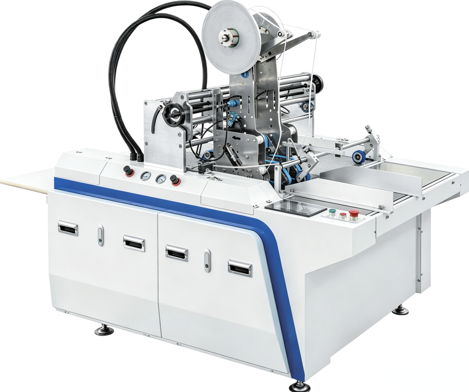 LY-900HCT Máquina semiautomática de pegado de cinta adhesiva de doble cara Máquina de pegado de cinta de esquina Máquina de pegado de cinta de caja rígida