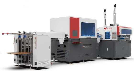 Máquina de fabricación de cajas rígidas automática de alta velocidad inteligente multifunción 2 en 1 50-70pcs/min