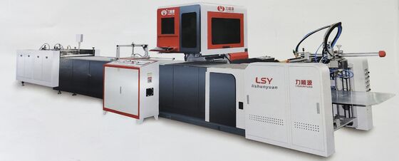 LY 485C PK Sistema de envoltura de caja de visión automática automática línea automática máquina de formación de caja automática máquina de fabricación de tapa dura automática