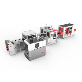 Máquina de alta velocidad inteligente de la fabricación de cajas de la cartulina con la doble-cabeza que forma la función