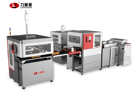 Alta línea rígida automática inteligente de la fabricación de cajas de la exactitud ±0.05 del nuevo diseño con la velocidad estable 20-25pcs/min